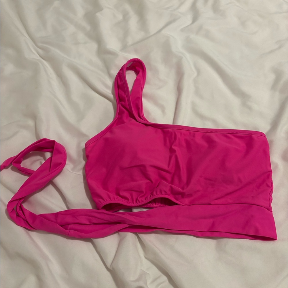 One Shoulder Tie Bikini Top